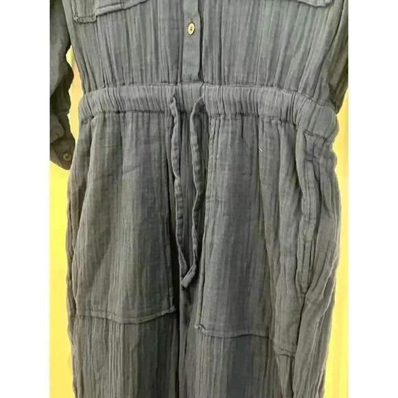 madewell jumpsuit organic 100% cotton coastal blue size 00 - Picture 5 of 10